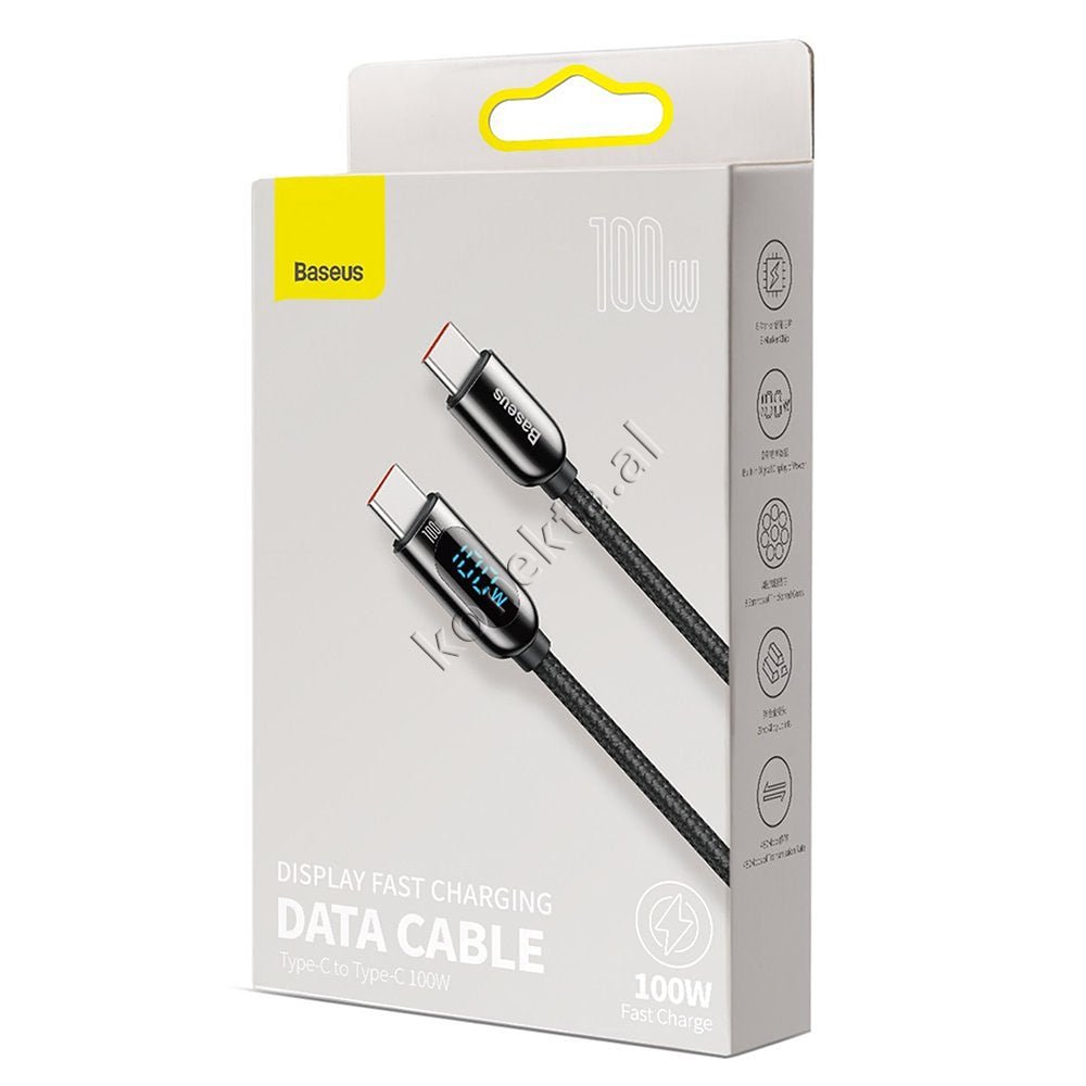 Baseus Type-C to Type-C Charging Cable, 100W, 2m - Thumbnail 2