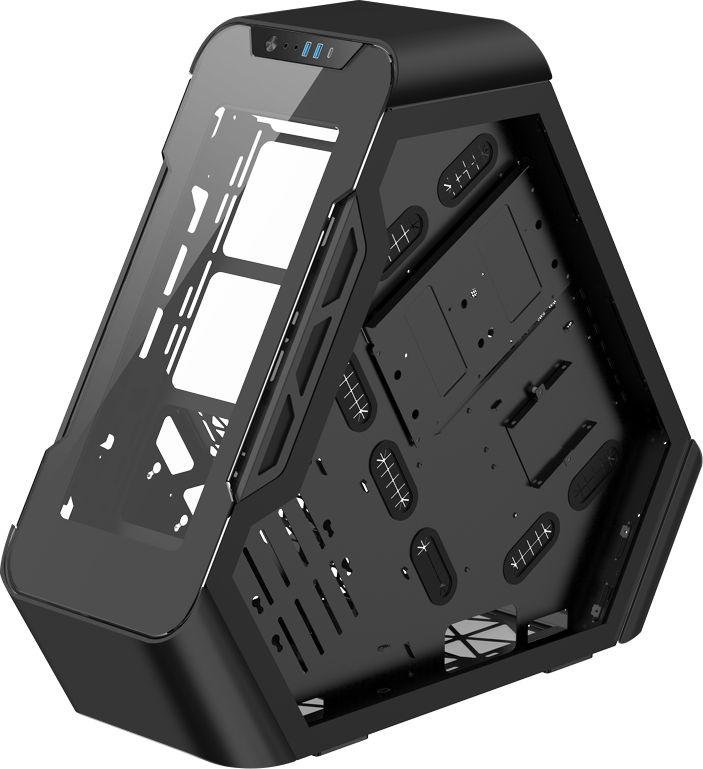 Jonsbo TR03-G Case, Black, Midi Tower - Image 1