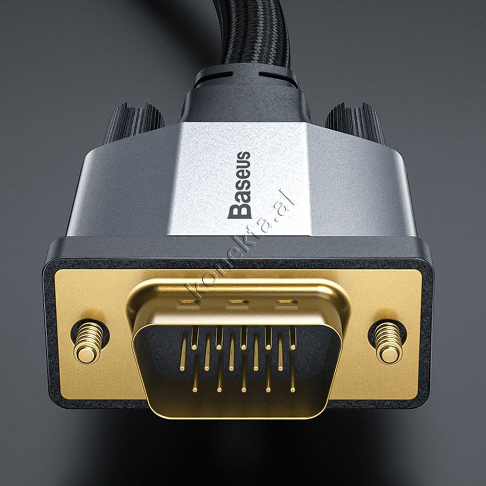 Baseus VGA Cable, 1m / 2m, Gray - Thumbnail 13