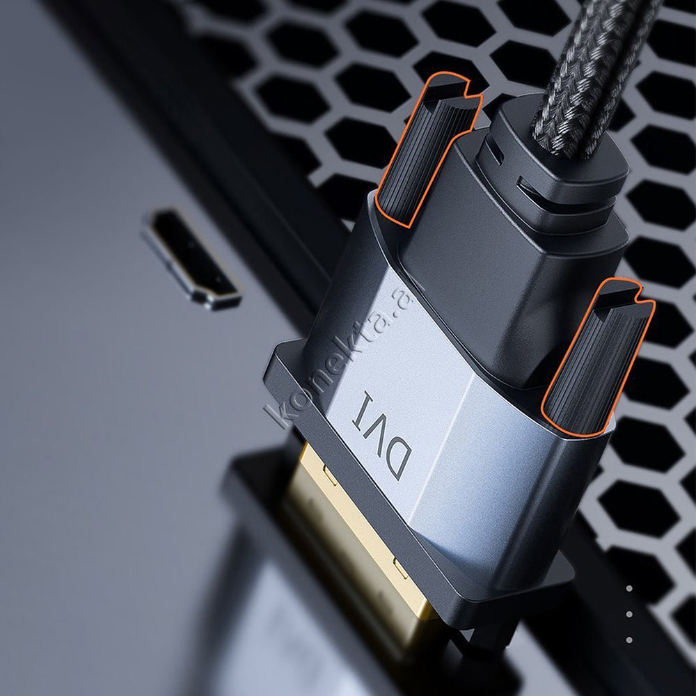 Baseus DVI-D to DVI-D Cable, 1m, Gray - Thumbnail 7