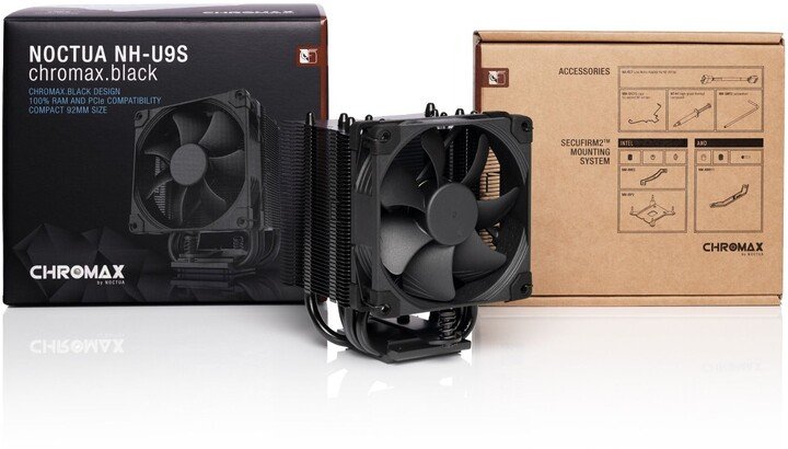 Noctua NH-U9S Chromax CPU Cooler, Black - Thumbnail 4