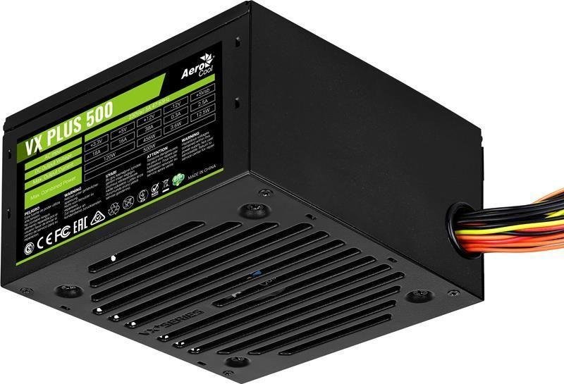 Aerocool VX Plus AEROPGSVX-500PLUS-80 ATX Power Supply, 500W - Thumbnail 2