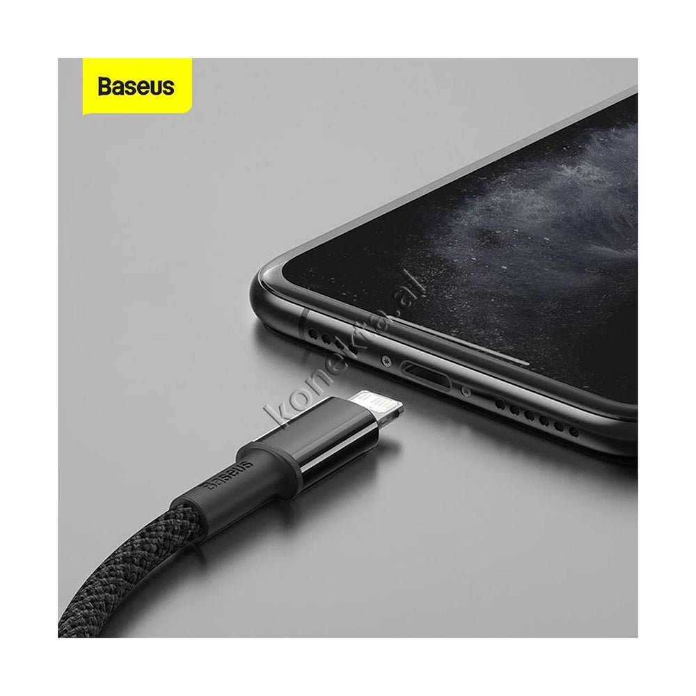 Baseus Charging Cable 2 in 1 Type-C to Lightning, Fast Charge 20W, PD Protocol, Black, 1m - Thumbnail 4