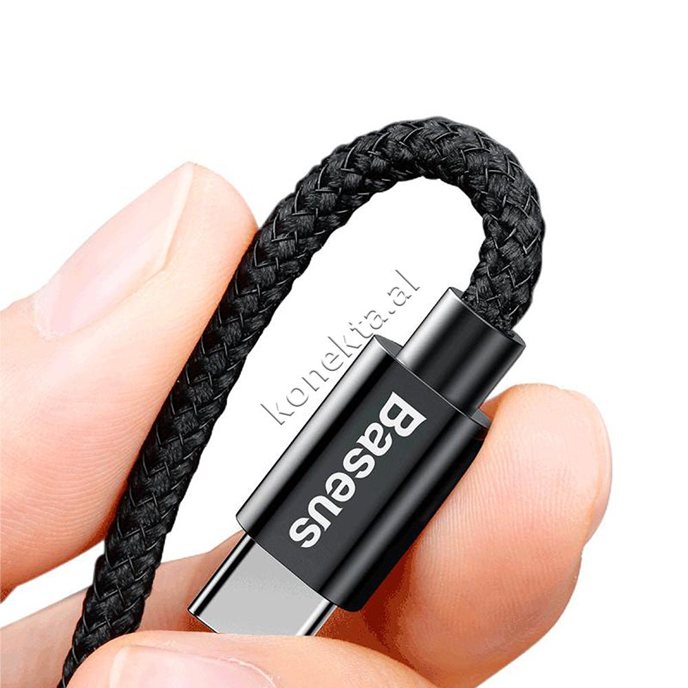 Baseus Car Charger, 2 Ports, Type-C, 3.4A, 1m Cable, Black - Thumbnail 5