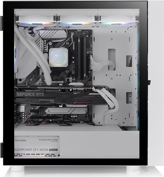 Thermaltake Divider H570 TG ARGB Snow Case, Midi Tower - Thumbnail 4
