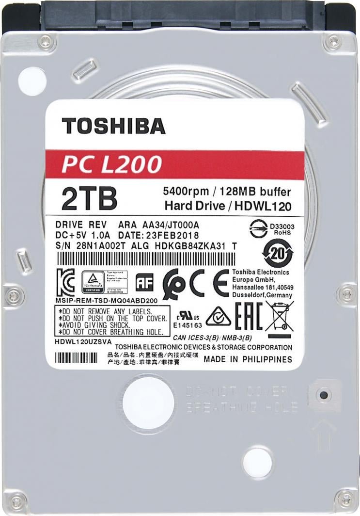 Toshiba L200 HDD, 2TB, 2.5" SATA III - Thumbnail 3