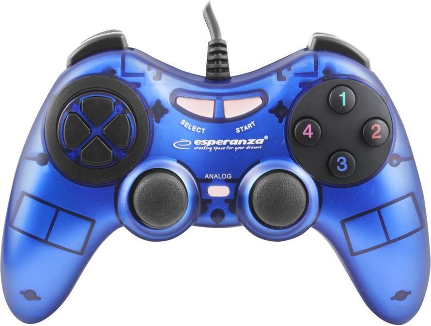 Esperanza Fighter Controller, Wired, Blue - Thumbnail 2