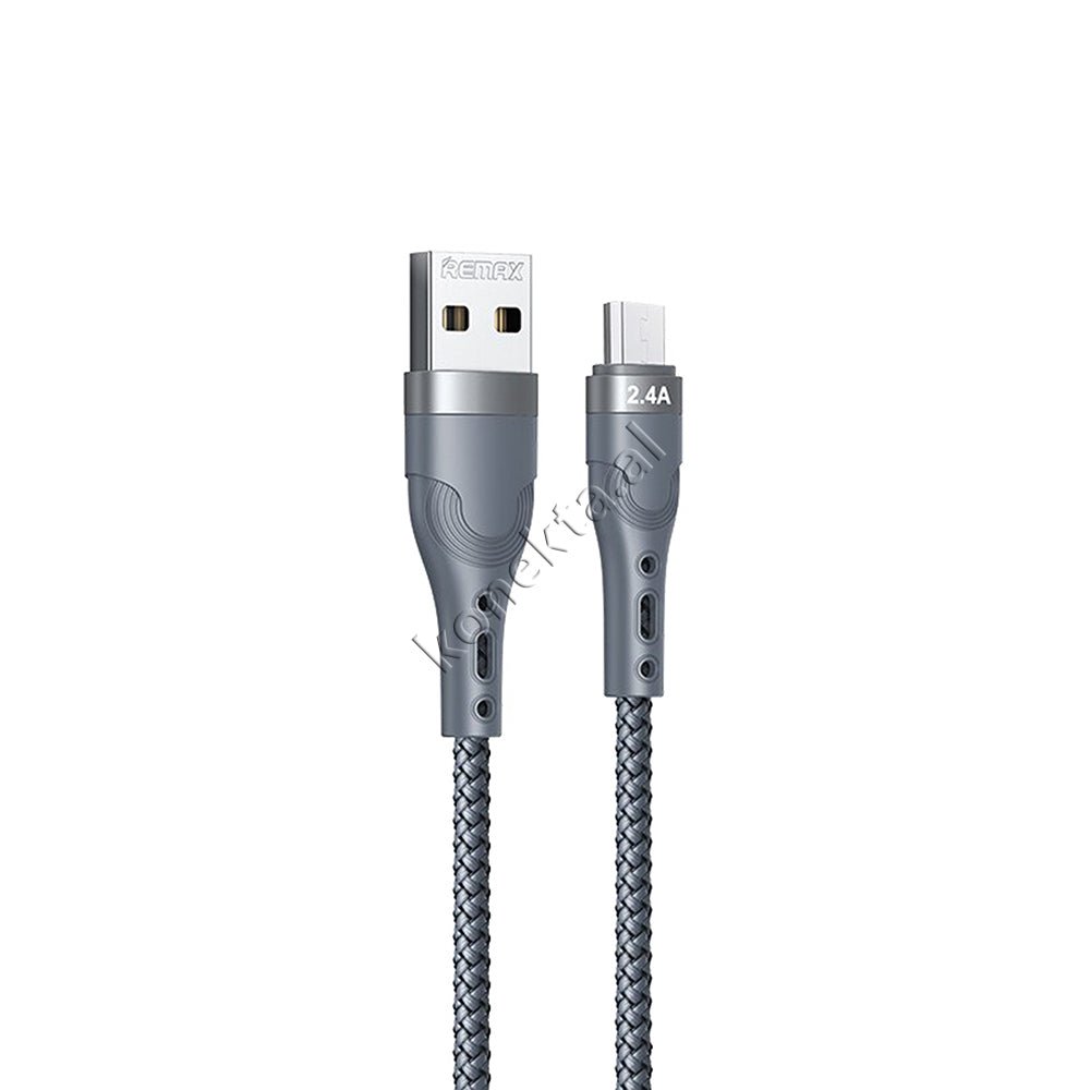 REMAX USB Charging Cable, 1m, Black / Silver, Lightning / Type-C / Micro 2.4A - Thumbnail 6