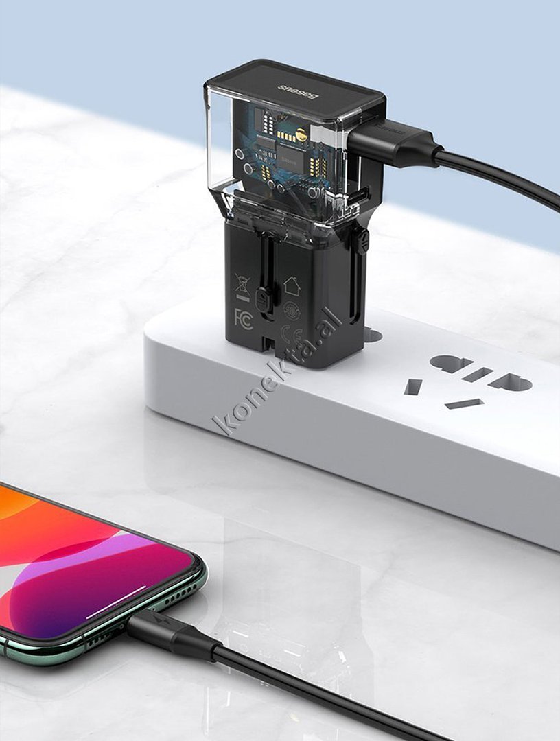 Baseus Universal 18W Charger, USB + Type-C, Fast Charging - Thumbnail 14