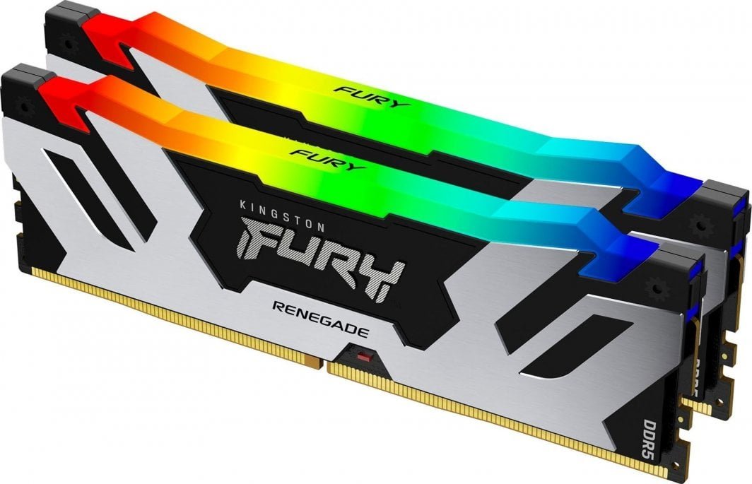 Kingston Fury Renegade RGB Memory, DDR5, 96 GB, 6400 MHz, CL32, KF564C32RSAK2-96 - Image 1