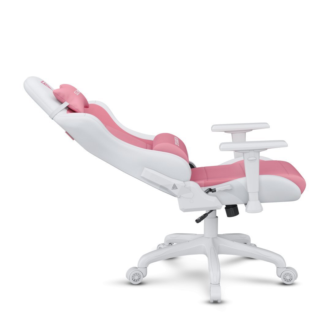 SENSE7 Spellcaster FUKU Chair, Material+Leather, Pink/White - Thumbnail 5
