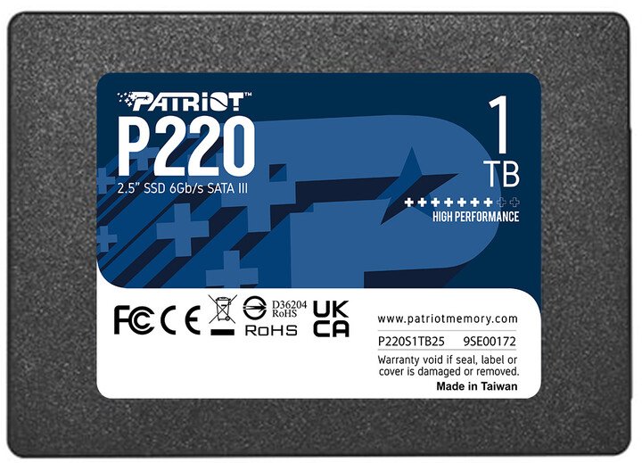 Patriot P220 SSD, 1TB - Image 1