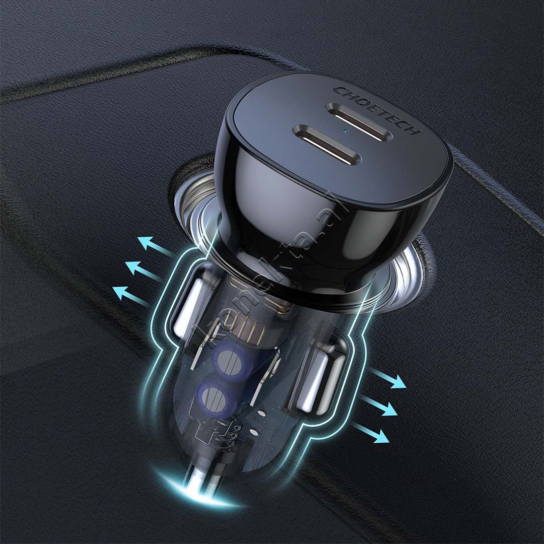 Choetech 40W Charger, 2 Port Type-C - Thumbnail 3