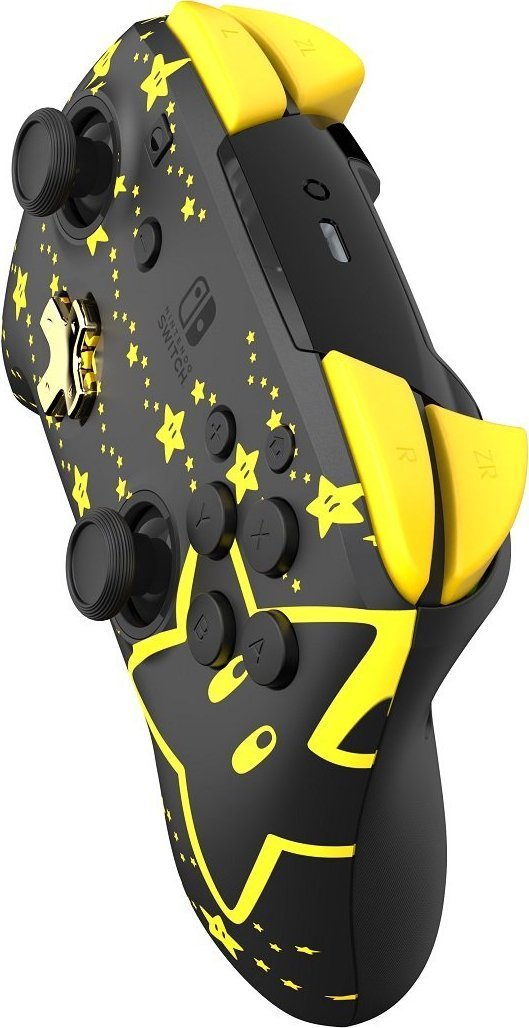 PDP Rematch Super Stars Glow Controller, Wireless, Black / Yellow - Thumbnail 11