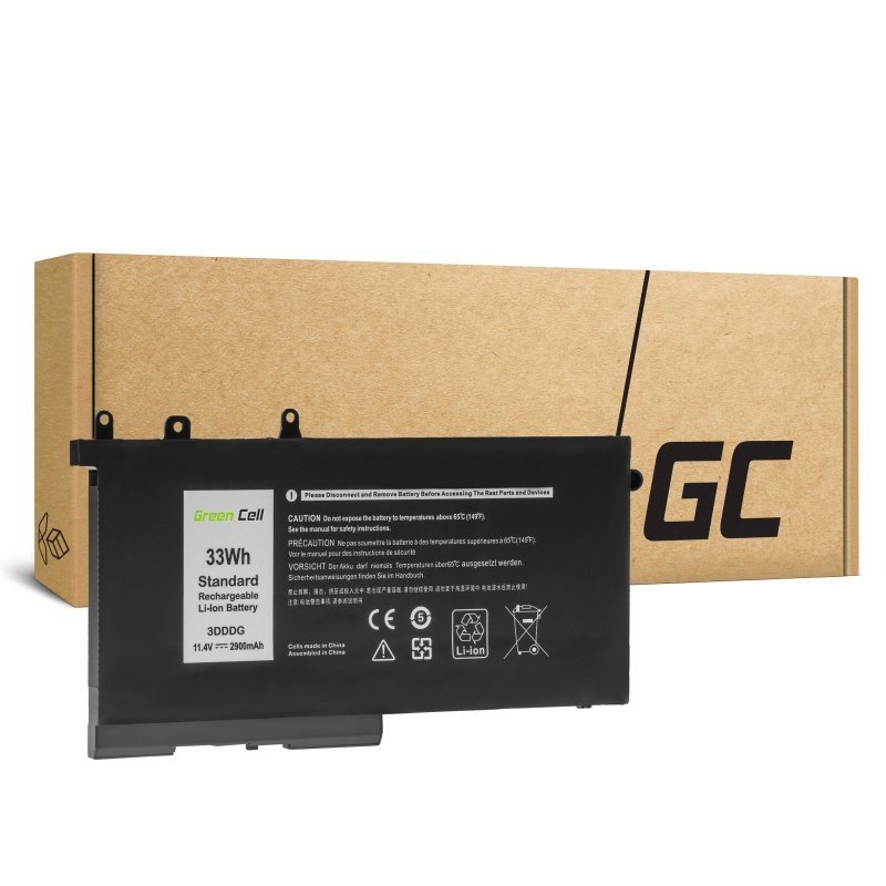 Dell Green Cell 3DDDG Battery, Latitude 5280, 5290, 5480, 5490, 5495, 5580, 5590 - Image 1