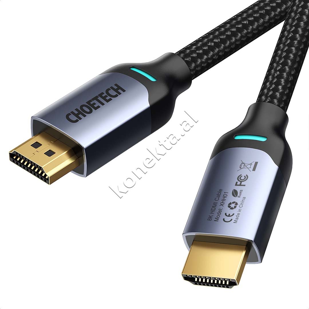 Choetech HDMI Cable, 8K, 2m, Black - Thumbnail 2
