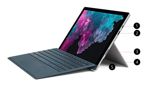 Microsoft Surface Pro 6 Tablet, 12.5 inch, 256GB, 8GB RAM, Used - Thumbnail 4