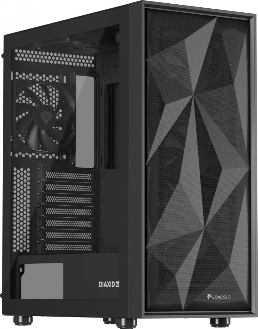 Genesis Diaxid 605F Case, Black, Midi Tower - Thumbnail 2