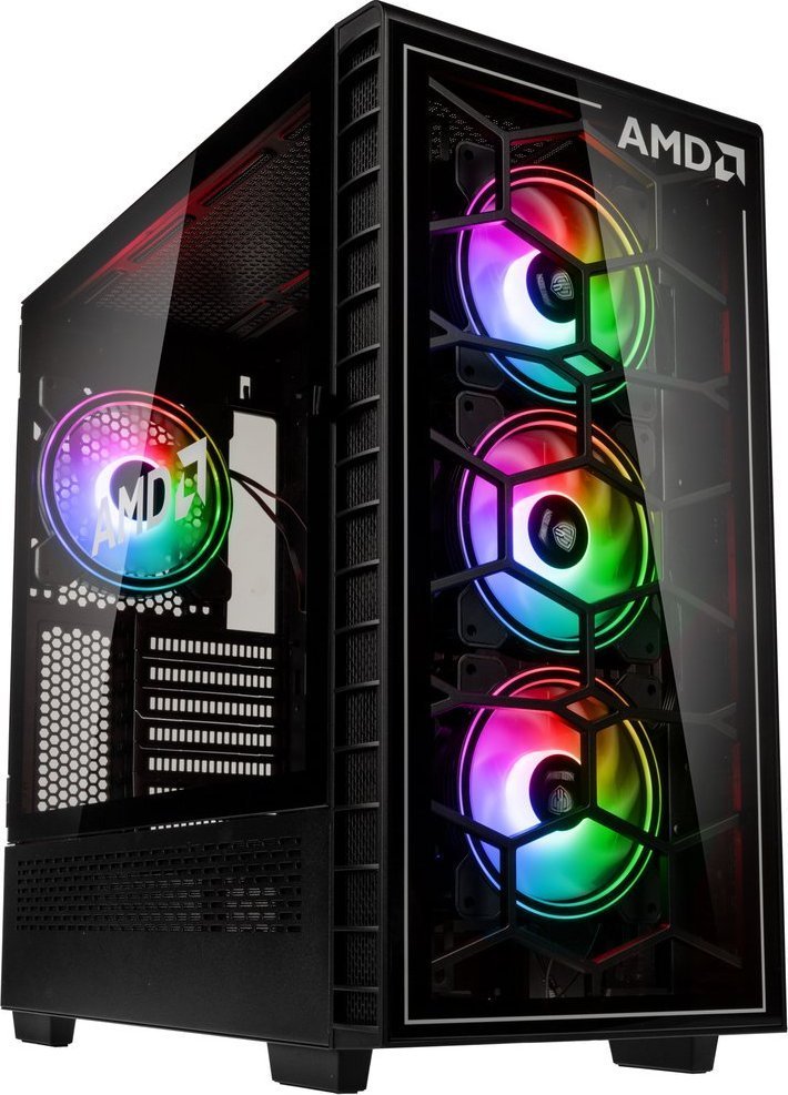 Kolink Observatory Y AMD SE ARGB Case, Black, Midi Tower - Image 1