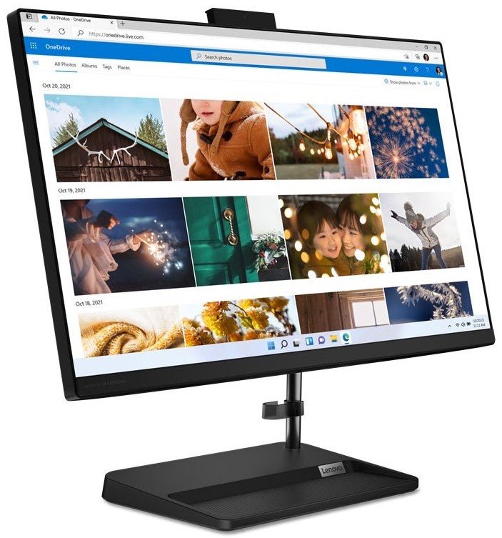 Lenovo IdeaCentre 3 24IAP7 Desktop, 23.8" FHD, Intel Core i3-1220P, 8GB DDR4, 512GB SSD, Black - Image 1