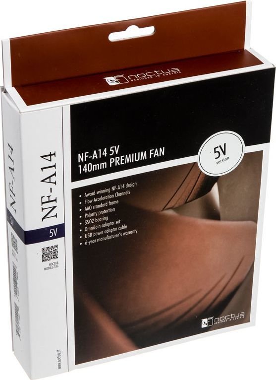 Noctua NF-A14 5V Fan, 140 mm - Thumbnail 6