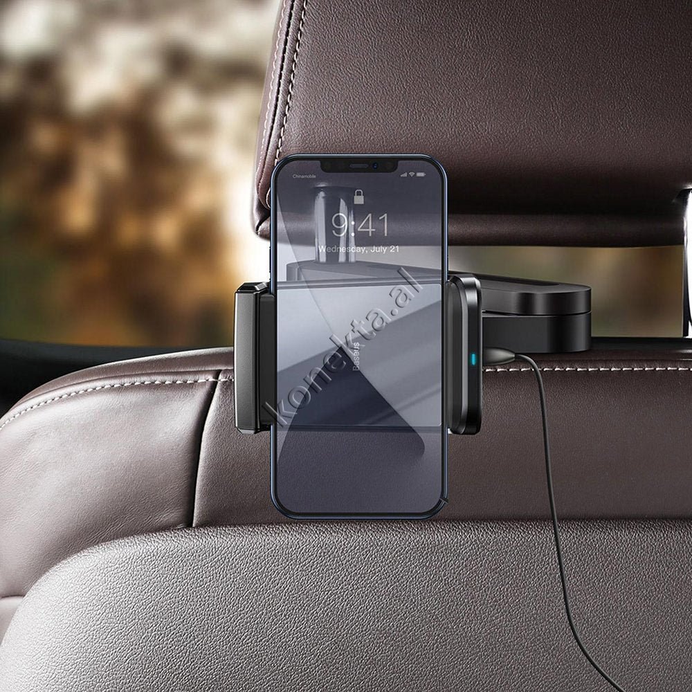 Baseus Wireless Charger Car Phone Holder, 15W - Thumbnail 9