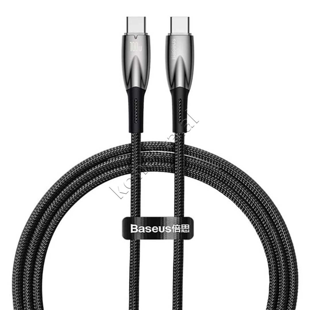 Baseus Type-C to Type-C Charging Cable, 100W, 1m, Black - Image 1