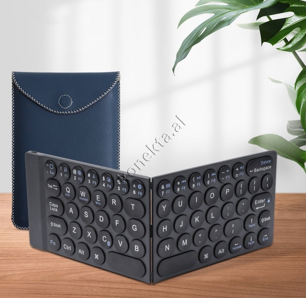 WiWU Wireless Keyboard, Foldable, Bluetooth, with Stand and Carrying Case - Thumbnail 7