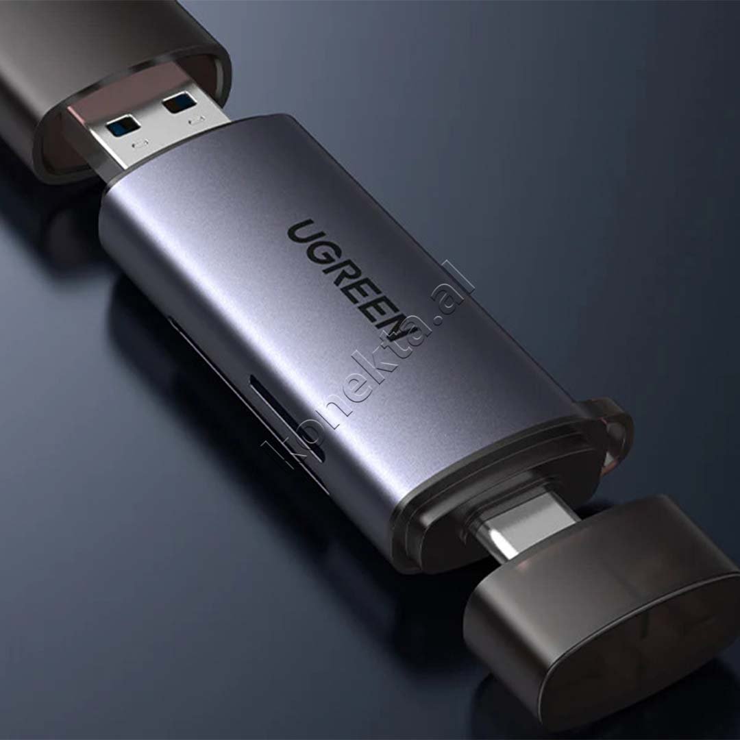 UGreen Adaptor Me Portë USB-A Dhe USB-C Për Kartë TF Dhe SD - Thumbnail 5
