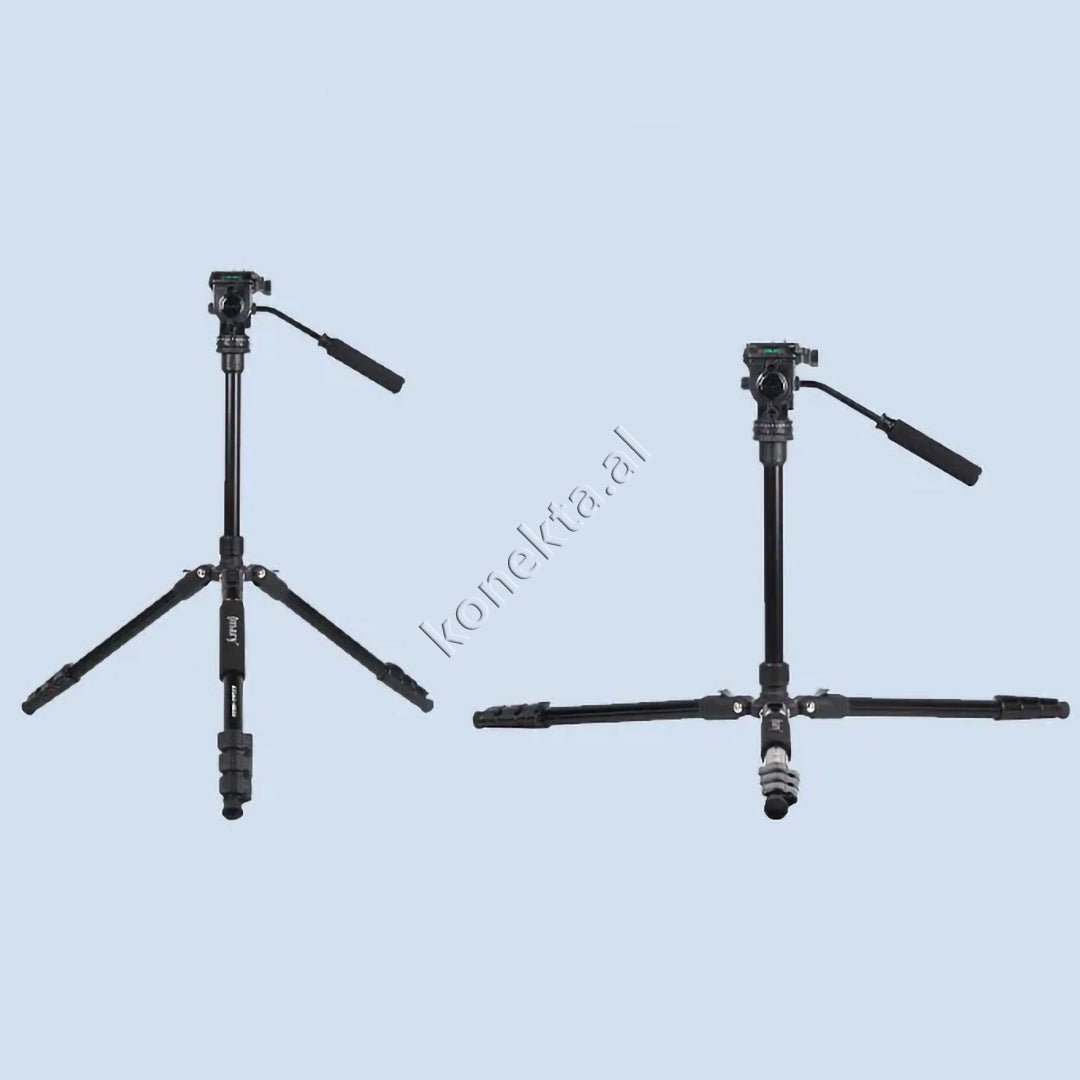 Jmary Trekëmbesh Tripod me Kokë Hidraulike, i Çmontueshëm si Monopod, Gjatësi e Rregullueshme - Thumbnail 10