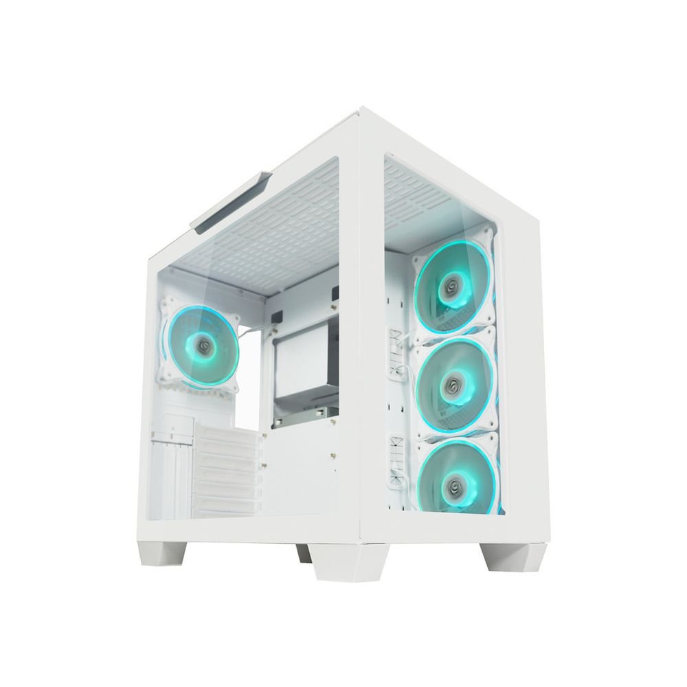 LC-807W-ON Stormwatch_X Midi-ATX Case, White - Image 1