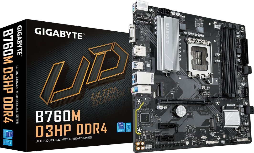 Gigabyte B760M Motherboard, D3HP, DDR4 - Image 1
