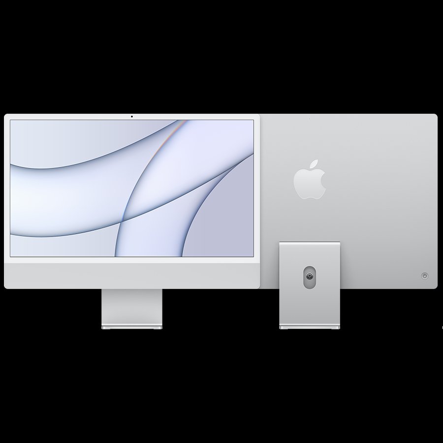 Apple iMac 24 Desktop, Silver - Image 1