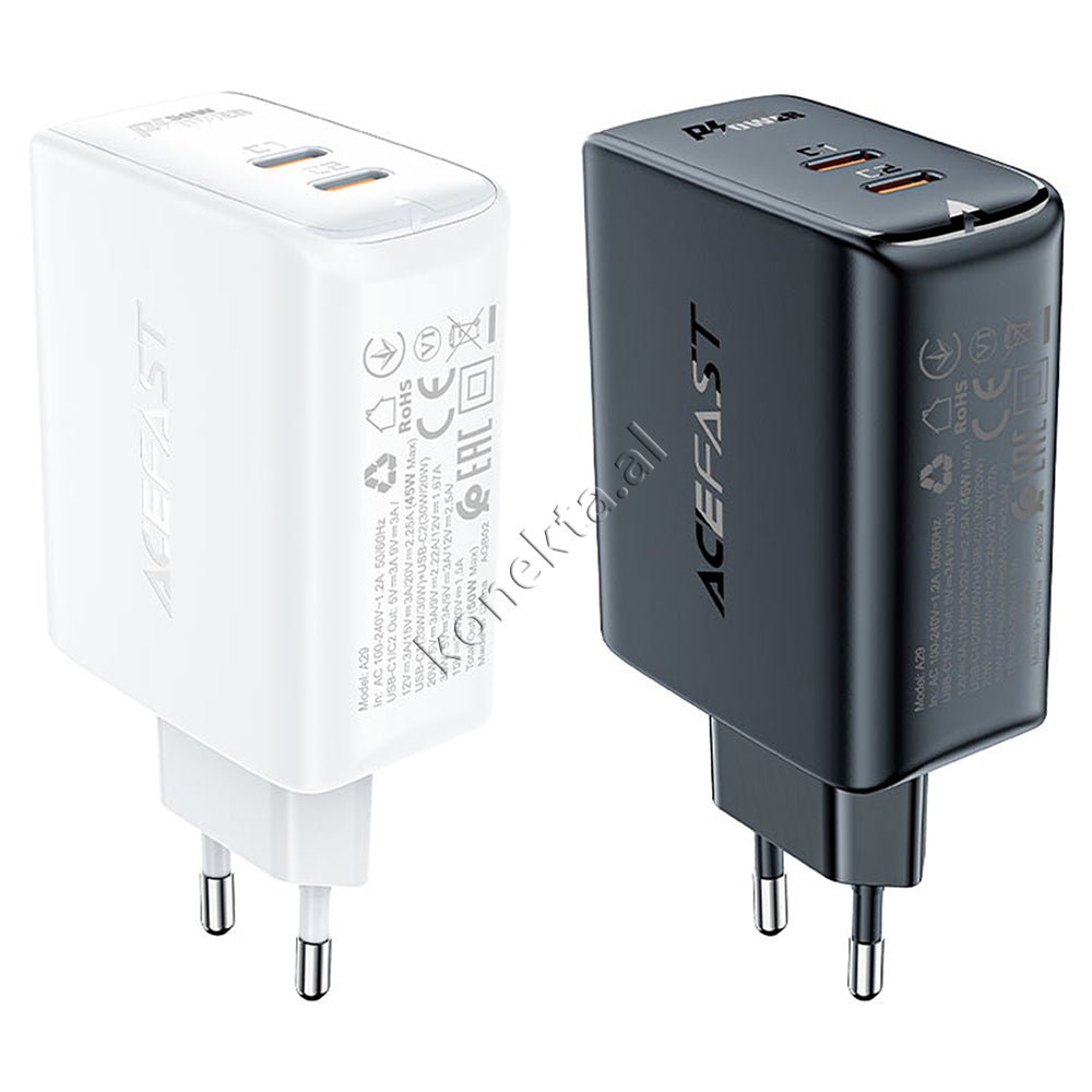 AceFast Adaptor Karikimi 50W Me 2 Porta Type-C - Thumbnail 3