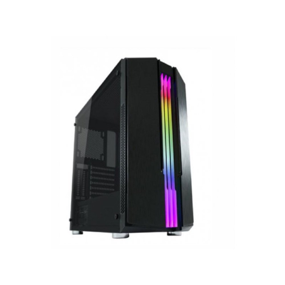 LC-Power 702B-ON Skyscraper_X Gaming Case, Multi-coloured, Tempered Glass, RGB - Image 1