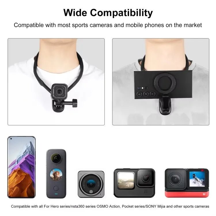 XFH-GP57 Neck Holder Case, Black, White, Blue, Pink, MagSafe - Thumbnail 5