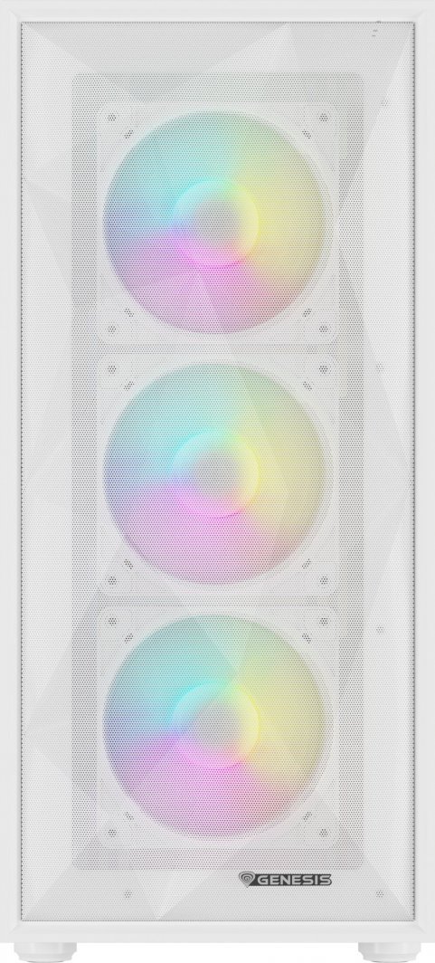 Genesis Diaxid 605 ARGB Case, White, Midi Tower - Thumbnail 7