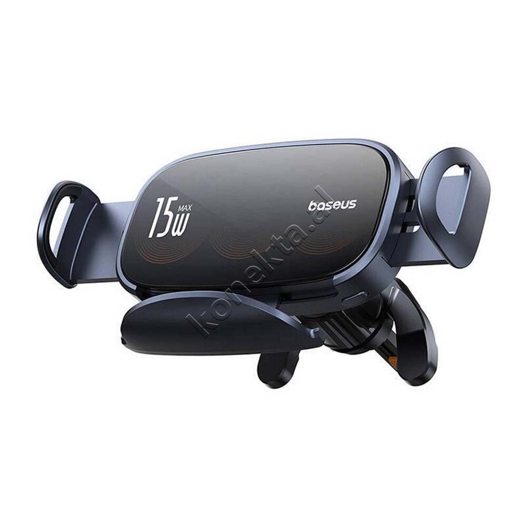 Baseus Wireless Car Charger Holder, Black - Thumbnail 3