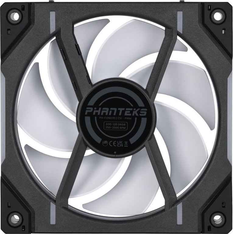 Phanteks D30-120 Fan, D-RGB, 120 mm - Thumbnail 4