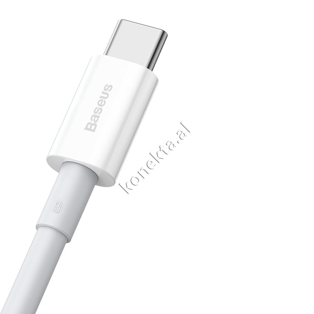Baseus Superior Series Type-C Cable, 66W, 1m, White - Thumbnail 5