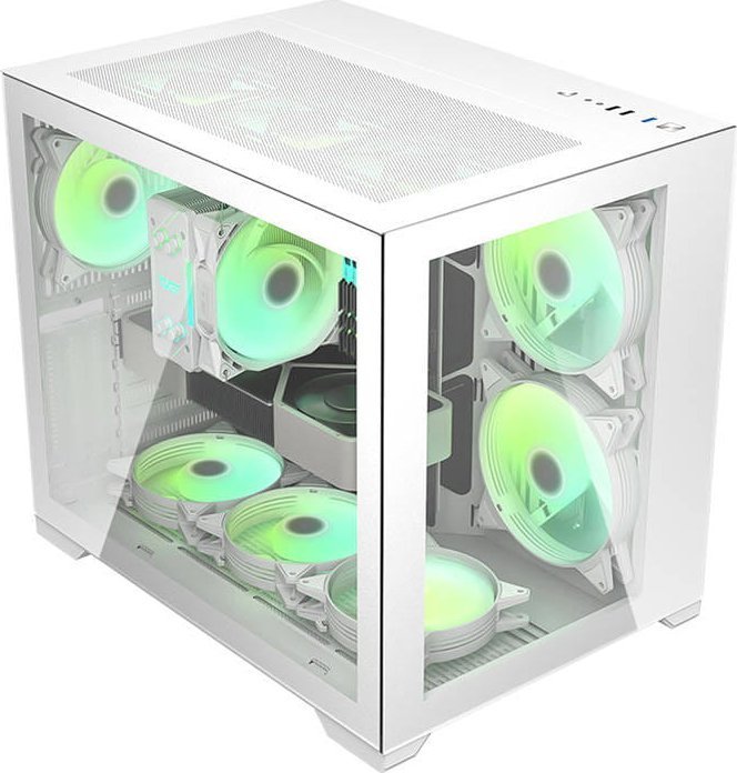 Darkflash C305 Case, White, Midi Tower - Image 1