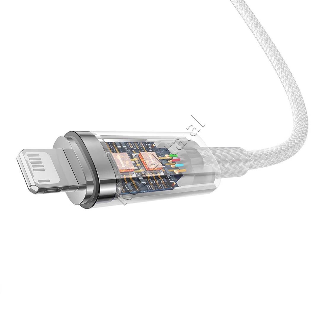Baseus USB to Lightning Cable, 2m, White - Thumbnail 4