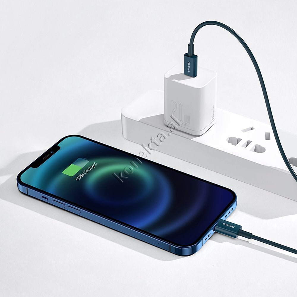 Baseus Lightning to Type-C Charging Cable, 20W, 1m - Thumbnail 5