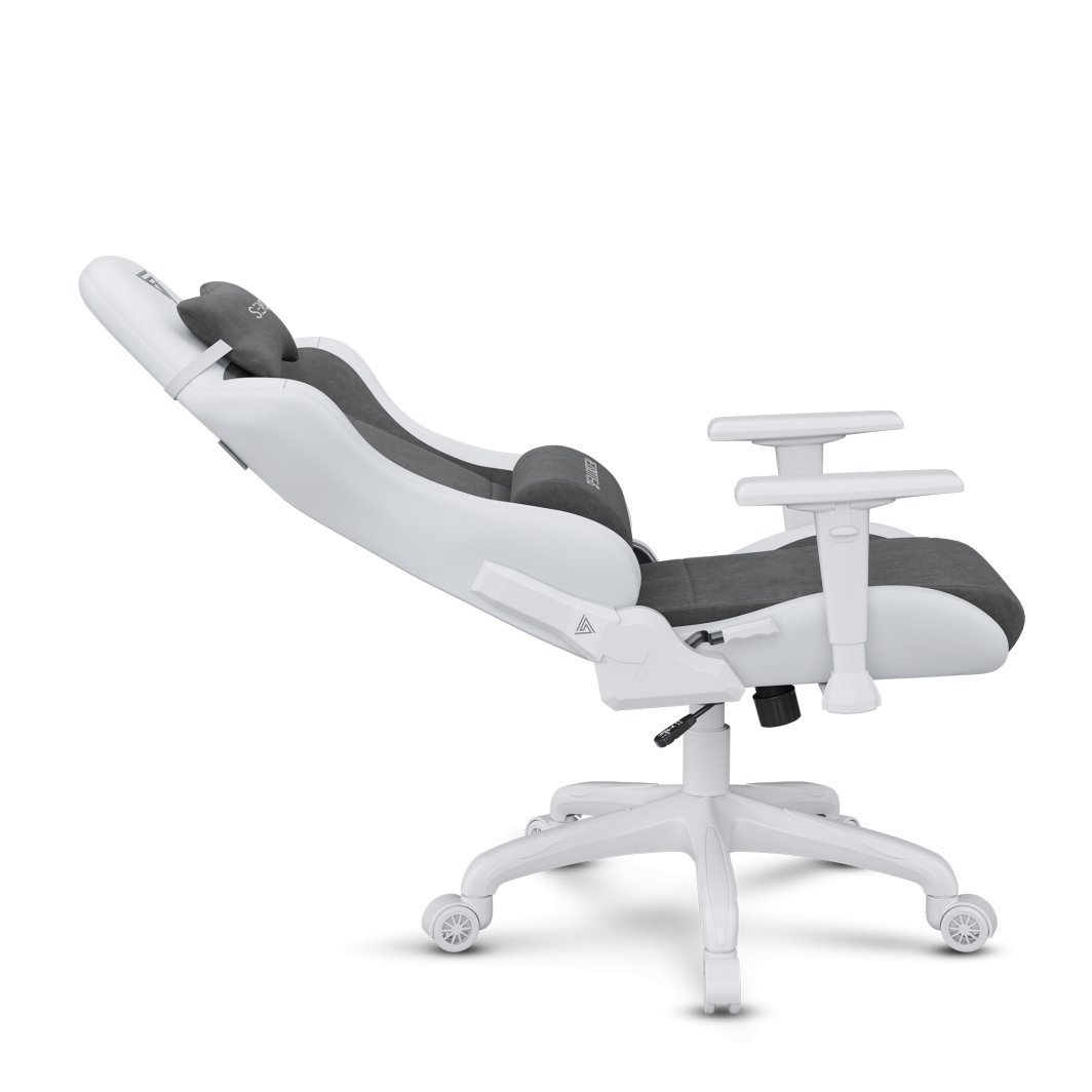 SENSE7 Spellcaster FUKU Chair, Material + Leather, Grey/White - Thumbnail 5
