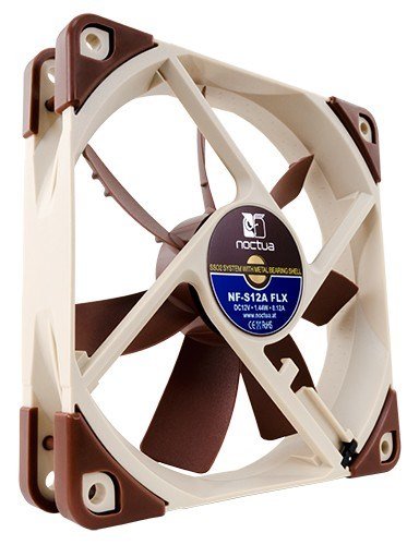 Noctua NF-S12A FLX Fan, 12 cm, Bronze / Beige - Thumbnail 2