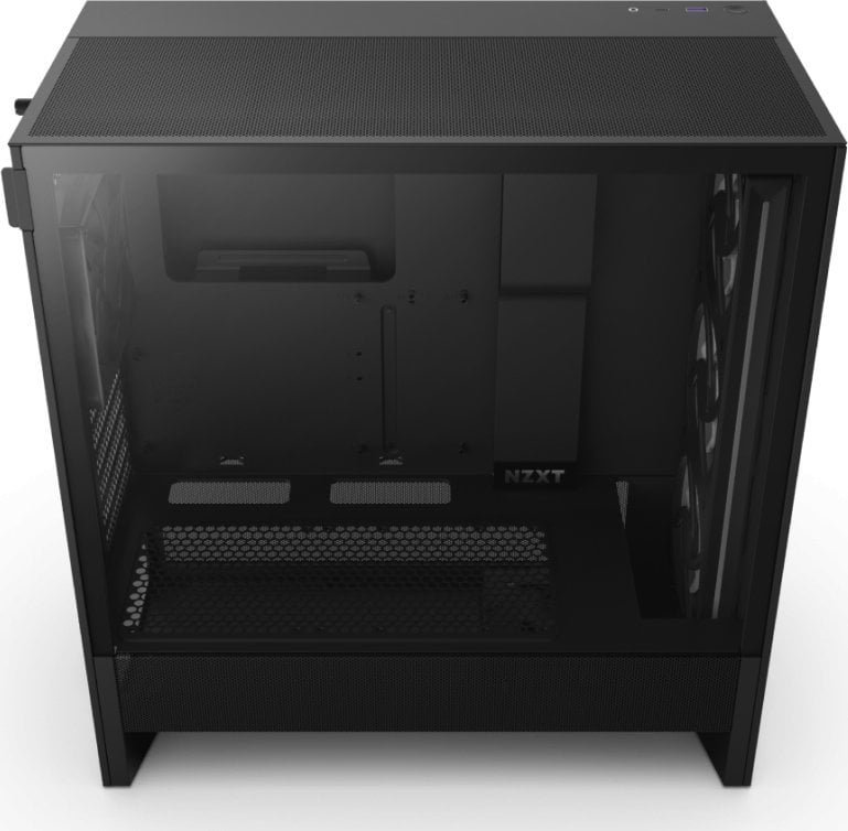 NZXT H5 Flow RGB (2024) Case, Black - Thumbnail 3