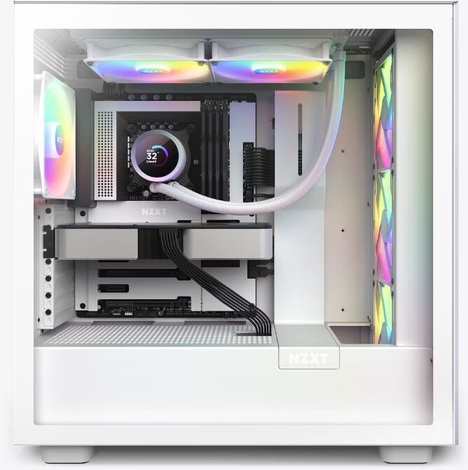 NZXT Kraken 280 RGB Cooler, White - Thumbnail 6