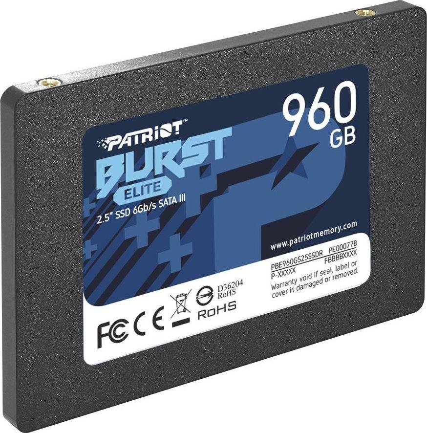 Patriot Burst Elite SSD, 2.5", 960GB - Thumbnail 3