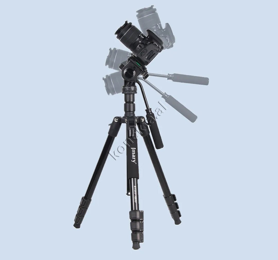 Jmary Trekëmbesh Tripod me Kokë Hidraulike, i Çmontueshëm si Monopod, Gjatësi e Rregullueshme - Image 1