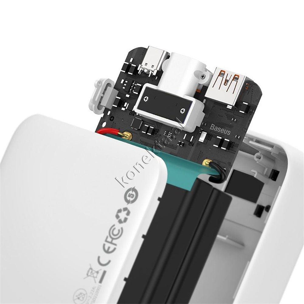 Baseus Battery, 10000mAh & 20000mAh, Black / White, 2 Ports and 1 Type-C Cable - Thumbnail 16